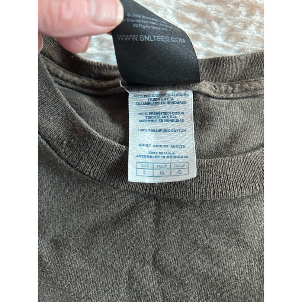 SNL Saturday Night Live More Cowbell Will Ferrell Graphic T-Shirt Brown Large - Picture 3 of 4